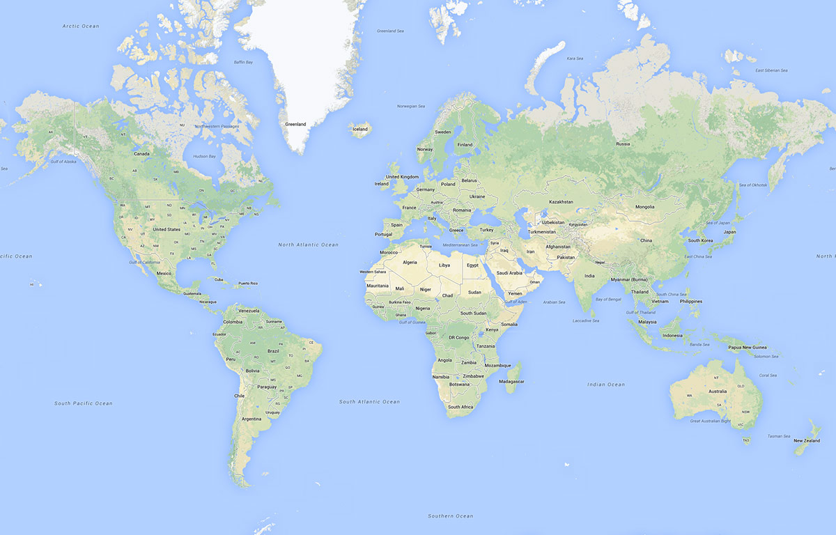 Oakley Social Media Map Image